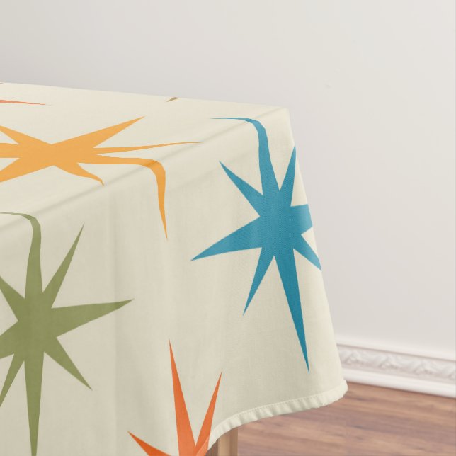 Moderne, farbenfrohe Atombombe-Sternexplosion Mitt Tischdecke (Beispiel)