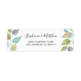 Moderne farbenfrohe Blätter Wasserfarbenfolien Hoc