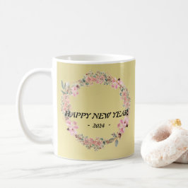 Moderne farbenfrohe Blume mit Blumen Kaffeetasse