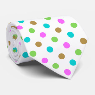 Moderne farbenfrohe chic Polka Punkte Krawatte