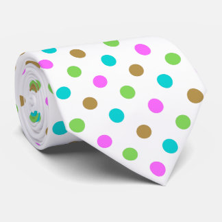 Moderne farbenfrohe chic Polka Punkte Krawatte