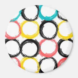 Moderne, farbenfrohe, coole, einzigartige, trendig magnet