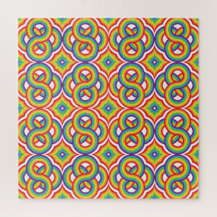 Moderne, farbenfrohe, einfache Batik-Motive
