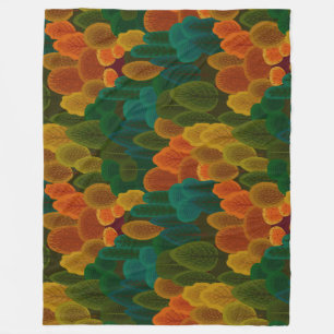 Moderne, farbenfrohe Fallbäume Fleecedecke