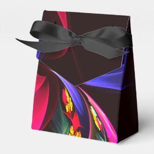 Moderne farbenfrohe florale abstrakte Kunst Muster Geschenkschachtel