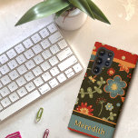 Moderne farbenfrohe florale Drachenfliege-Inspiriv Samsung Galaxy Hülle<br><div class="desc">Diese fröhliche und farbenfrohe Inspirivity Handy Gehäuse wird die perfekte Ergänzung zu Ihrem Handy sein. Die lustigen Blume und Libellen sind perfekt für jedes Alter. Fügen Sie einen Namen hinzu, um diese farbenfrohe Hülle zu personalisieren. Viele neue Handy-Fälle in meinem Zazzle-Shop hinzugefügt. Brauchen Sie dieses Design auf einem anderen Gehäuse?...</div>