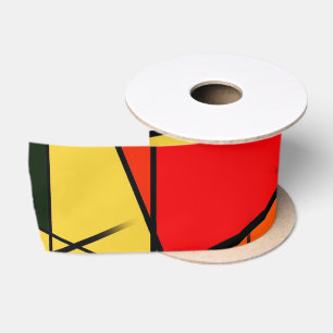 Moderne farbenfrohe geometrische Dreiecke Satinband