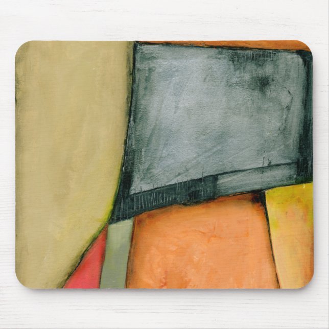 Moderne, farbenfrohe geometrische Formen Mousepad (Vorne)