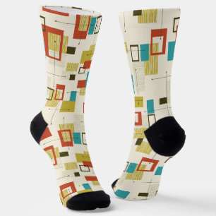 Moderne farbenfrohe geometrische Muster aus der Mi Socken