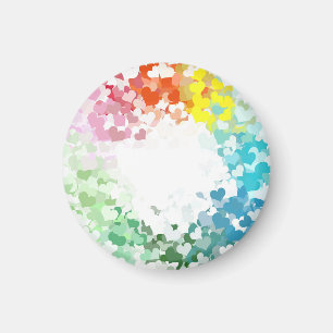 Moderne farbenfrohe Herzfunktion - kundenspezifisc Magnet