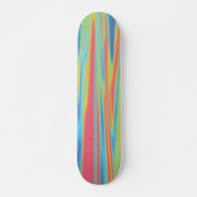 Moderne farbenfrohe Holografie Skateboard (Vorne)