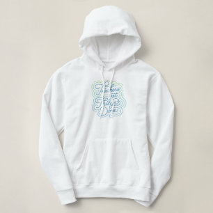 Moderne, farbenfrohe Lehrer bekommen Dinge erledig Hoodie