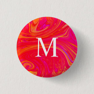 Moderne farbenfrohe Monogrammanfangsbuchstabe Button