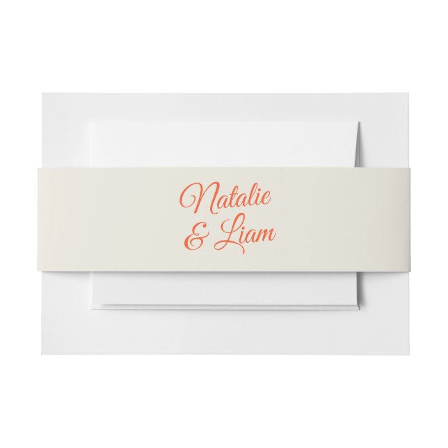 Moderne farbenfrohe Retro Whimsical Funky Wedding Einladungsbanderole (Vorderseite Beispiel)