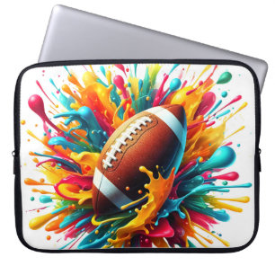 Moderne farbenfrohe Spritzspiel Ballsportarten Laptopschutzhülle