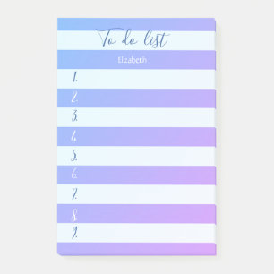Moderne farbenfrohe Stripte zu tun Liste Post-it Klebezettel