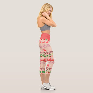 Moderne farbenfrohe Weihnachtsbaum-Malerei  Capri Leggings