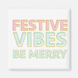 Moderne farbenfrohe Weihnachtsfeiertage Magnet