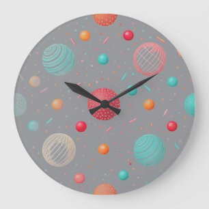 "Moderne Farbige Kreise Wanduhr