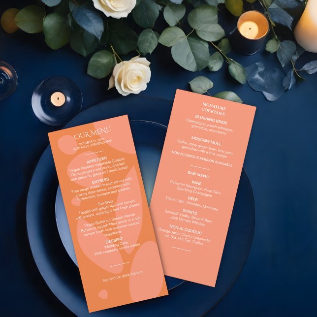 Moderne Farbkollektion Menükarte (Von Creator hochgeladen)