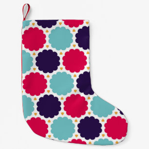 moderne, farblose Geometrie-Wolkenmuster, Kleiner Weihnachtsstrumpf
