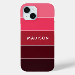 Moderne Farbpinken - Personalisierter Name Case-Mate iPhone Hülle
