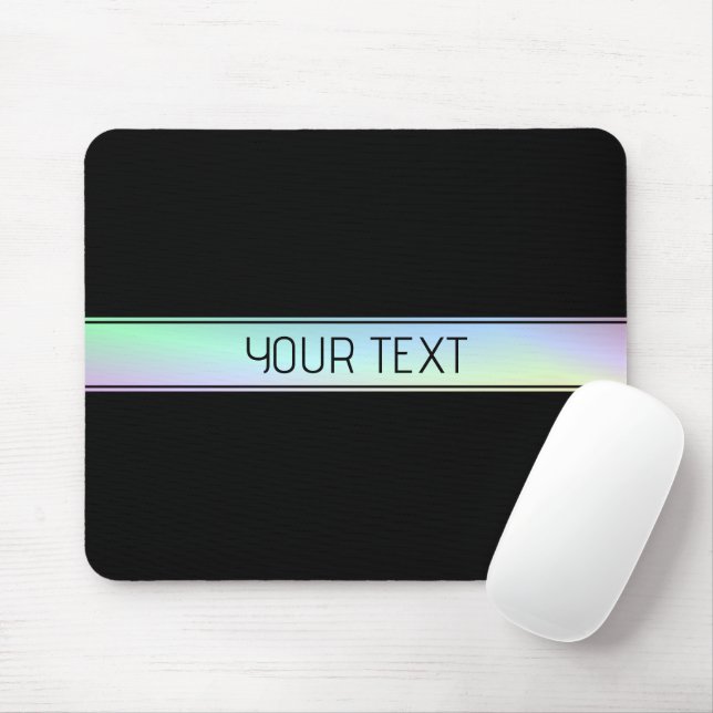 Moderne Farbverlauf & editierbarer Text Mousepad (Mit Mouse)