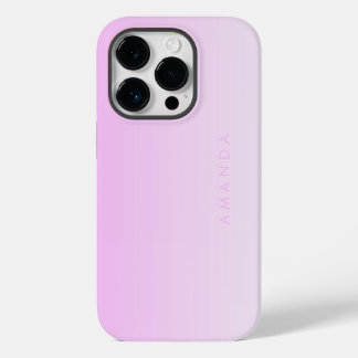 Moderne Farbverläufe rosa Minimalistisch personali Case-Mate iPhone 14 Pro Hülle