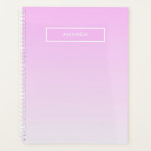 Moderne Farbverläufe rosa Minimalistisch personali Planer