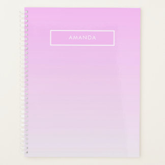 Moderne Farbverläufe rosa Minimalistisch personali Planer