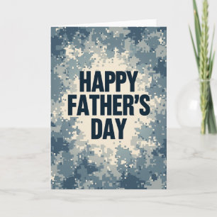 Moderne Fathers Day Designkarte Karte