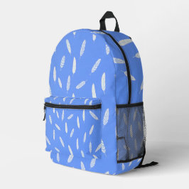 Moderne Feathers Luxury Boho Collection Bedruckter Rucksack