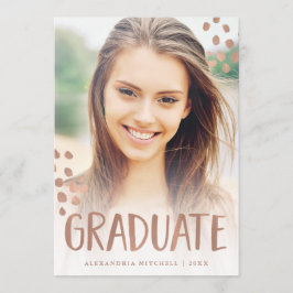 Moderne Feier | zwei Foto-Abschluss-Party Einladung