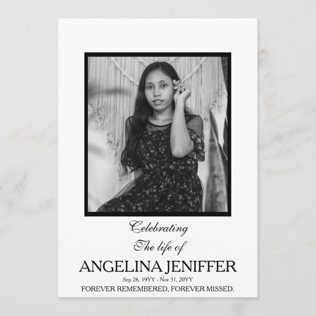 Moderne Feierlichkeiten zum Foto des Lebens Programm (Vorderseite)