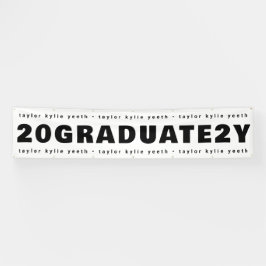Moderne Feiern Sie Ihre Grad-Graduate-Klasse Banner
