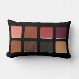 Moderne Feminine Dark Warm Brown Makeup Pallete Lendenkissen