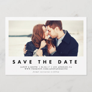 Moderne Fenster-Save the Date Foto-Karte Save The Date