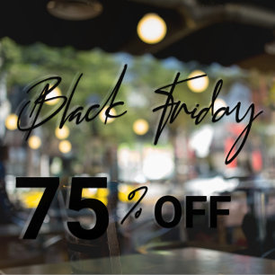 Moderne Fensterfolie für Black Friday Sale im Lade Fensteraufkleber