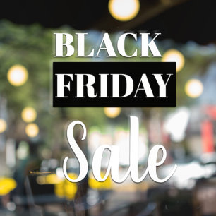 Moderne Fensterfolie für Black Friday Sale im Lade Fensteraufkleber