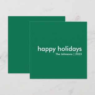 Moderne Ferien Minimalistisch Happy Christmas Gr Feiertagskarte