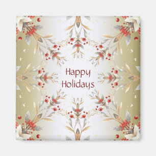 Moderne Ferienblumen Magnet