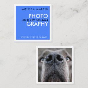 Moderne, fett Minimalistische Fotografenkarten Quadratische Visitenkarte