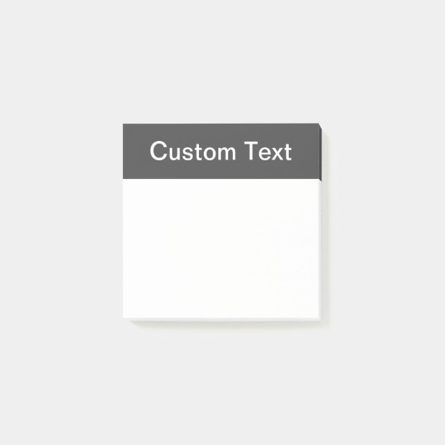 Moderne fette editierbare Name, Geschäft oder Mark Post-it Klebezettel (Vorderseite)