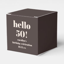 Moderne Fette Erdige Braune 50. Geburtstags-Editio