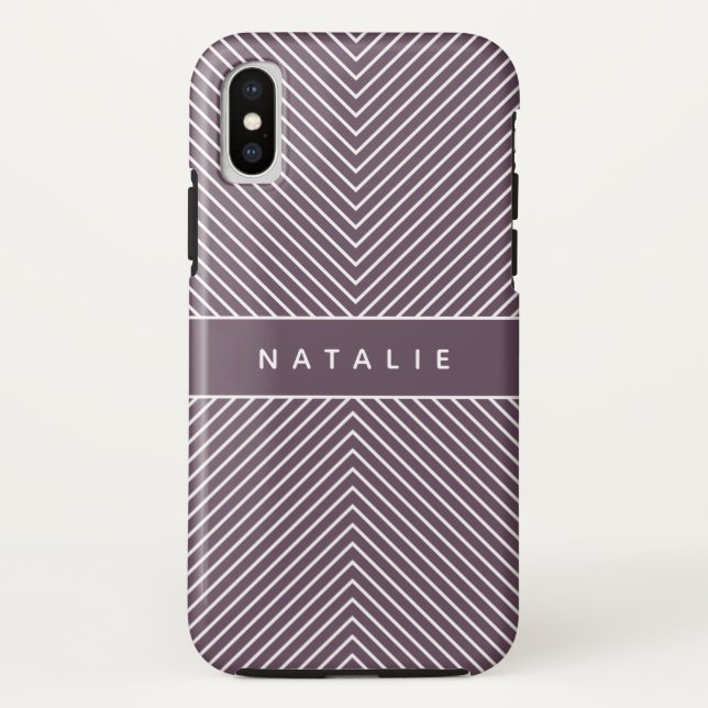 Moderne, fette, grafisch geometrische Streifen per Case-Mate iPhone Hülle (Rückseite)