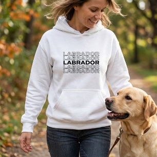 Moderne, fette Labradortypografie-Grafik Hoodie