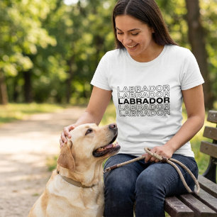 Moderne, fette Labradortypografie-Grafik  T-Shirt