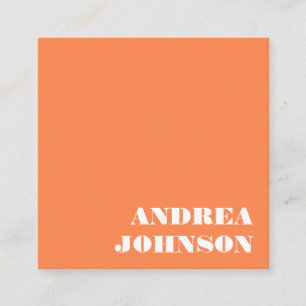 Moderne fette Minimal Typografie Retro Farben Einf Quadratische Visitenkarte