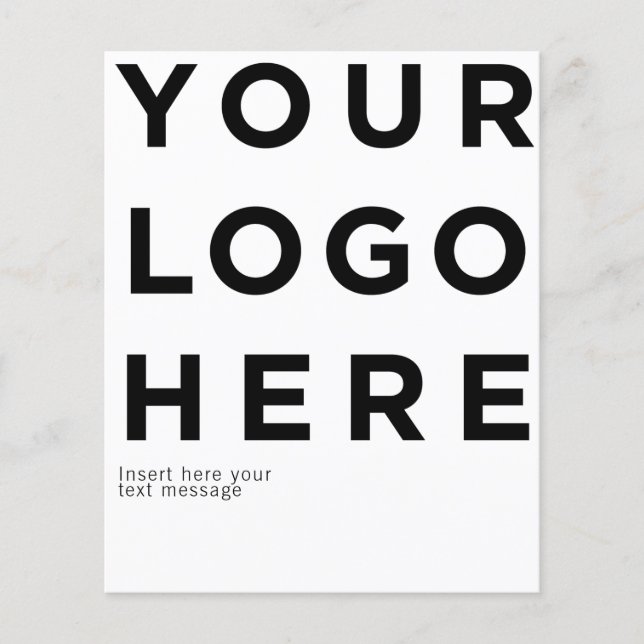Moderne, fette Minimalausstattung für Logos und Te Flyer (Vorne)