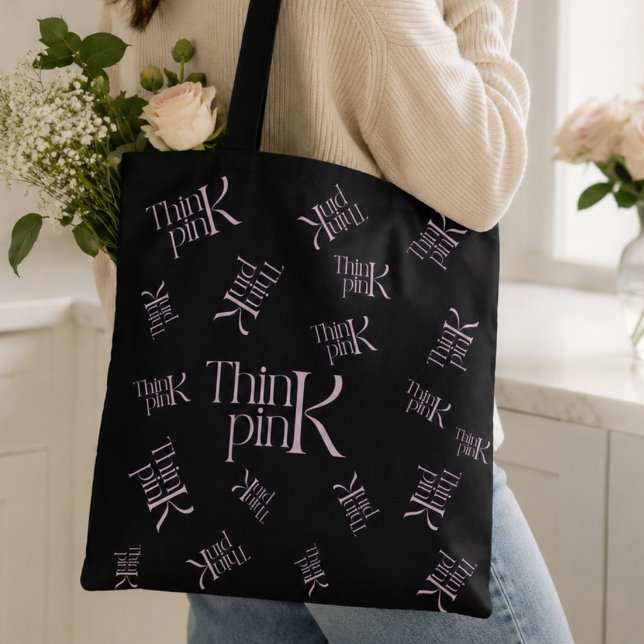 Moderne, fette, rosa typografische Logo Tasche (Von Creator hochgeladen)